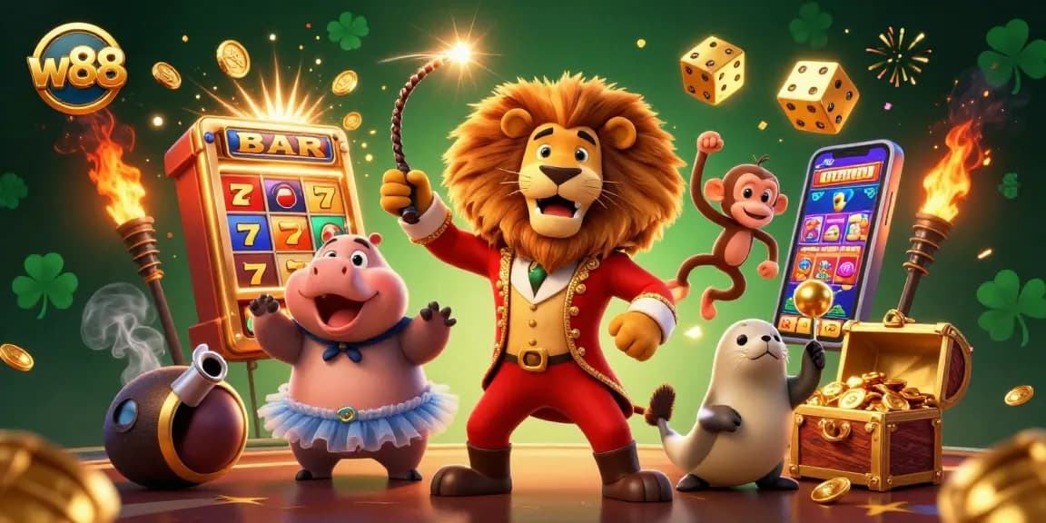 w88 players striking gold with a jackpot explosion in this immersive casino adventure.