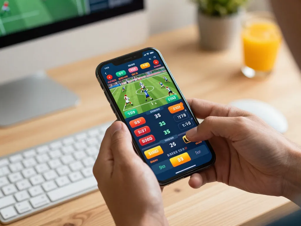 Engaging F8BET online sports betting on smartphone with dynamic odds display