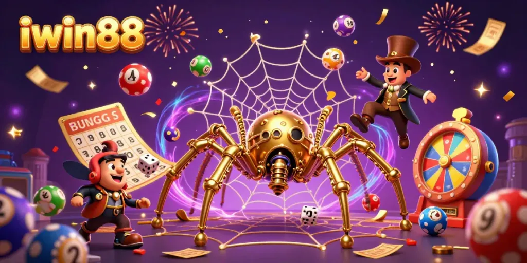 Experience the thrill of gaming at iwin88 with a dynamic steampunk illustration featuring vibrant casino elements.