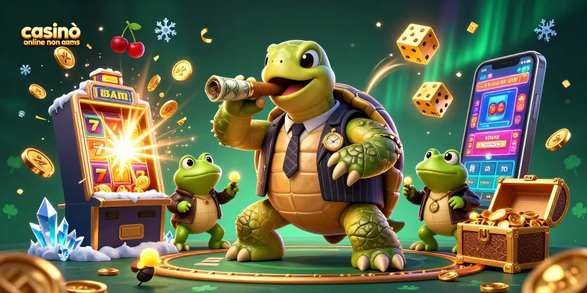 Experience the excitement of casinò online non aams with a 3D turtle mobster and bullfrog enforcers.